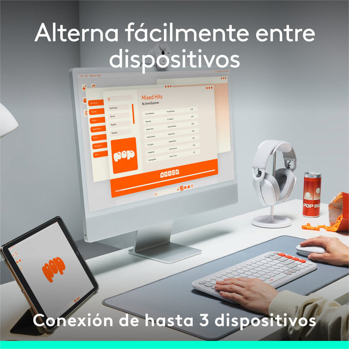 EAN 5099206127562 - Logitech 920-013068 teclado Universal Bluetooth QWERTY Español Grafito imagen 16