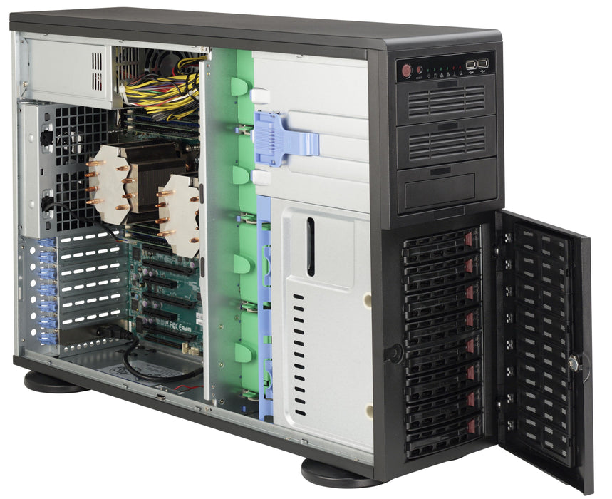 EAN 0672042287239 - Supermicro SuperChassis 743AC-668B Full Tower Negro 668 W imagen 1