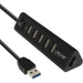 EAN 4043718232369 - InLine 66763 hub de interfaz USB 3.2 Gen 1 (3.1 Gen 1) Type-A 5000 Mbit/s Negro imagen 1
