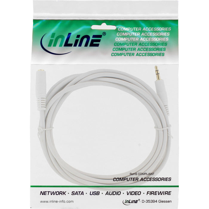 EAN 4043718148509 - InLine 99937W cable de audio 10 m 3,5mm Blanco imagen 2