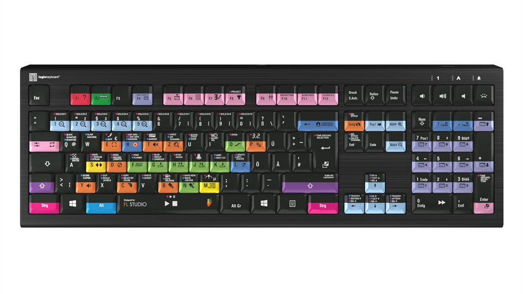 EAN 5707795019402 - Logickeyboard LKB-FLS-A2PC-DE teclado Universal USB QWERTZ Alemán Negro imagen 1