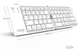 EAN 8681949016639 - Inca IBK-580BT teclado Hogar / Oficina USB + Bluetooth QWERTY Blanco imagen 5