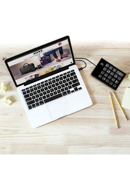 EAN 3567049008017 - Port Designs 900801 teclado numérico Portátil USB Negro, Gris imagen 3