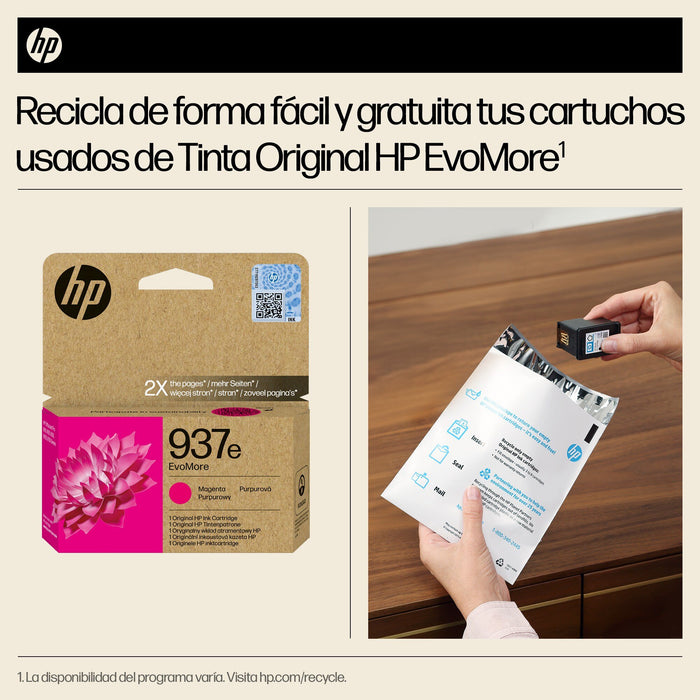 EAN 0196786147654 - HP 937e EvoMore Magenta Original Ink Cartridge cartucho de tinta 1 pieza(s) Alto rendimiento (XL) imagen 5