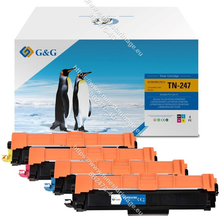 EAN 6941881218921 - G&G 16024 cartucho de tóner 4 pieza(s) Compatible Negro, Cian, Magenta, Amarillo imagen 1