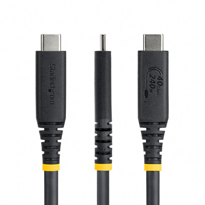 EAN 0065030919753 - StarTech.com CC50CM40GUSB4TP cable USB USB4 Gen 3x2 0,5 m USB C 40 Gbit/s imagen 2