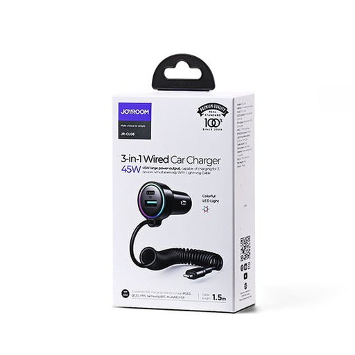 EAN 6941237172860 - JOYROOM JR-CL07 cargador de dispositivo móvil Universal Negro Encendedor de cigarrillos Carga rápida Auto imagen 2