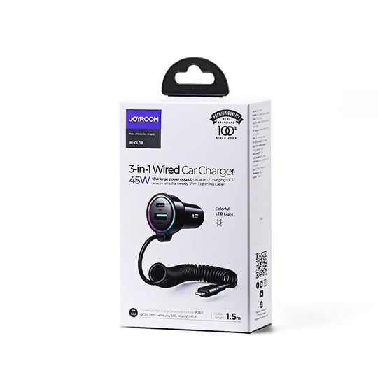 EAN 6941237172860 - JOYROOM JR-CL07 cargador de dispositivo móvil Universal Negro Encendedor de cigarrillos Carga rápida Auto imagen 2