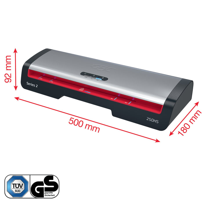 EAN 5028252645577 - GBC 4410071EU laminador Laminadora térmica 500 mm/min Negro, Acero inoxidable imagen 8