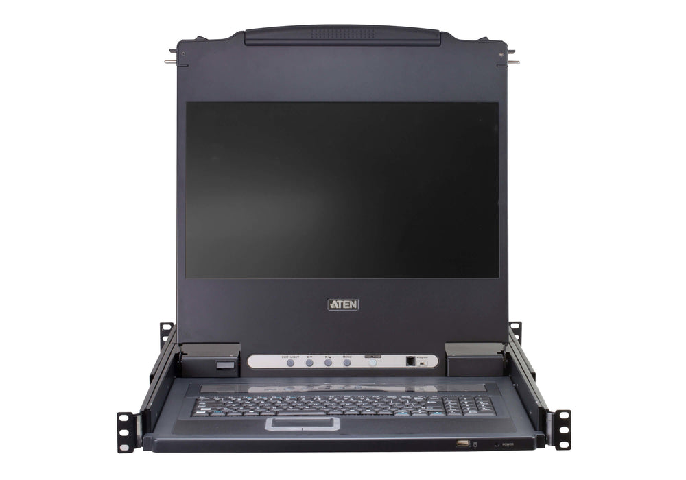 EAN 4710469342462 - ATEN CL5708MW consola de rack 43,9 cm (17.3") 1920 x 1080 Pixeles Metal, Plástico Negro 1U imagen 4