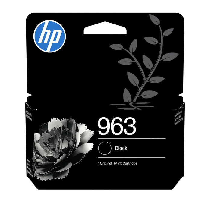 EAN 0199764686251 - HP 963 Black Original Ink Cartridge cartucho de tinta 1 pieza(s) Rendimiento estándar imagen 1