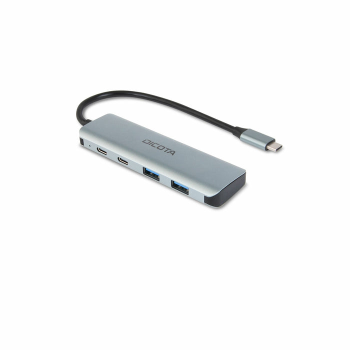 EAN 7640239421387 - DICOTA D32061 hub de interfaz USB Tipo C 10000 Mbit/s Plata imagen 1