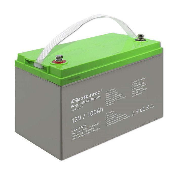 EAN 5901878530772 - Qoltec 53077 batería para sistema ups Sealed Lead Acid (VRLA) 12 V 100 Ah imagen 1