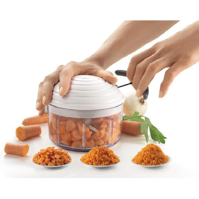 EAN 8002522516801 - Metaltex 8002522516801 picadora manual de alimentos Transparente, Blanco imagen 3