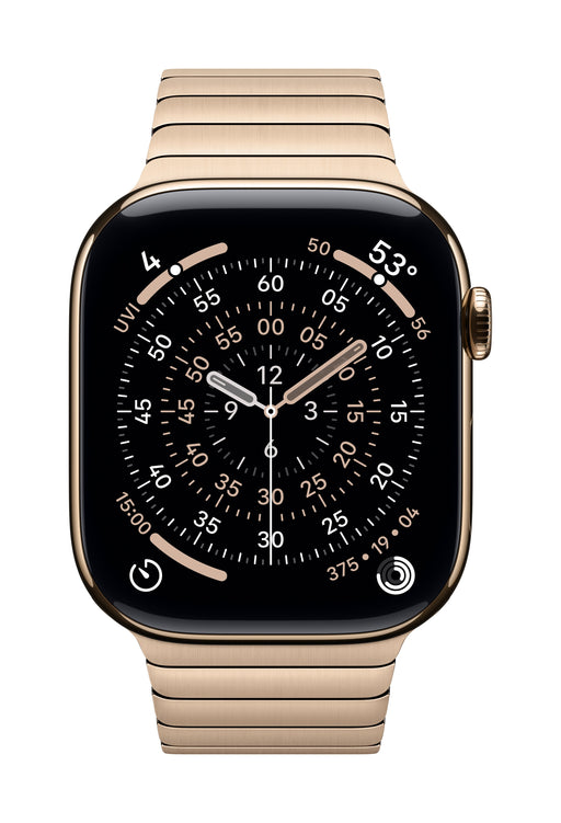 EAN 0195949658266 - Apple MXMH3ZM/A Accesorios para dispositivos vestibles inteligentes Grupo de rock Oro Acero inoxidable imagen 1