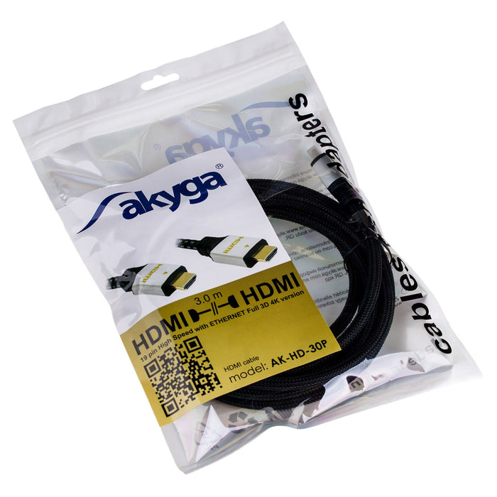 EAN 5901720133533 - Akyga AK-HD-30P cable HDMI 3 m HDMI tipo A (Estándar) Negro imagen 3