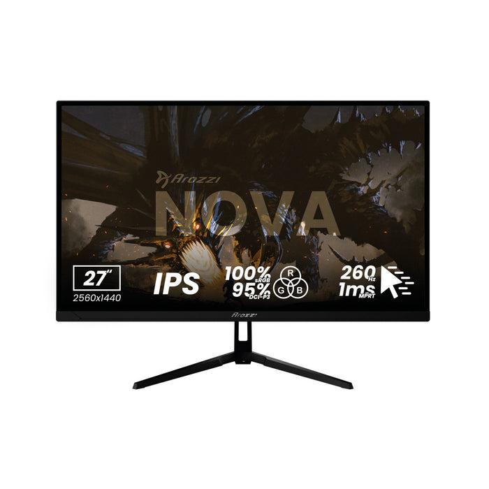 EAN 850081848172 - Arozzi Nova 27“ IPS 260Hz - Gaming Monitor pantalla para PC 68,6 cm (27") 2560 x 1440 Pixeles Quad HD LED  imagen 1