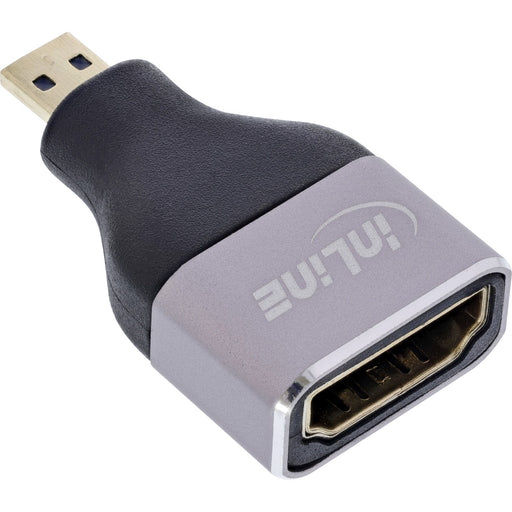 EAN 4043718338191 - InLine 17991B cambiador de género para cable HDMI A Micro HDMI D Negro, Gris imagen 1