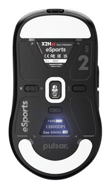 EAN 8809773553933 - PULSAR X2H eS Medium ratón Juego Ambidextro RF Wireless + USB Type-C Óptico 26000 DPI imagen 2