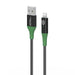 EAN 5715063388211 - Microconnect MC-SMART USB A-L-2 cable de conector Lightning 2 m Negro, Verde imagen 1