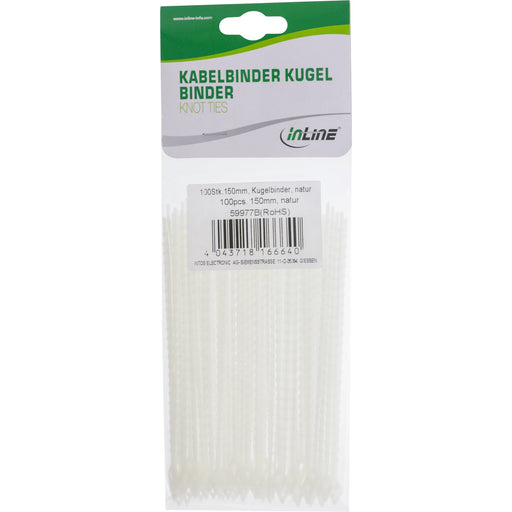 EAN 4043718166640 - InLine 59977B presilla Blanco 100 pieza(s) imagen 2