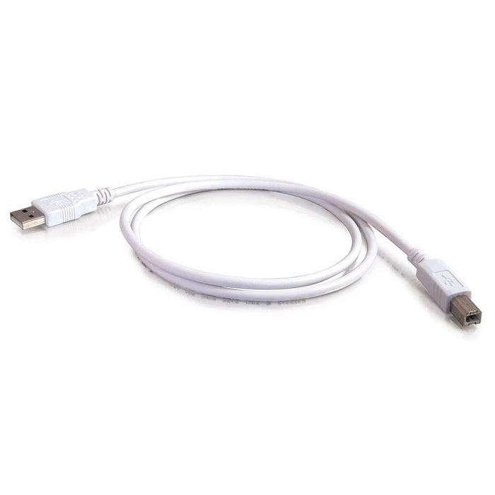 EAN 0757120815624 - C2G 3m USB 2.0 A/B Cable cable USB USB A USB B Blanco imagen 2
