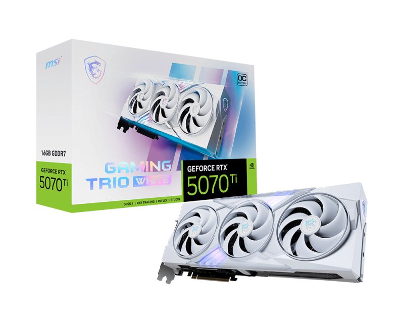 EAN 4711377301060 - MSI GeForce RTX 5070 Ti 16G GAMING TRIO OC WHITE NVIDIA 16 GB GDDR7 imagen 7