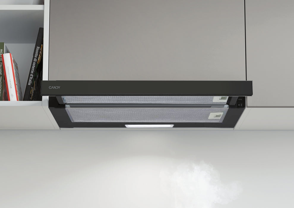 EAN 8059019088570 - Candy CBT60RBG Semintegrada (extraíble) Negro 396,2 m³/h imagen 5