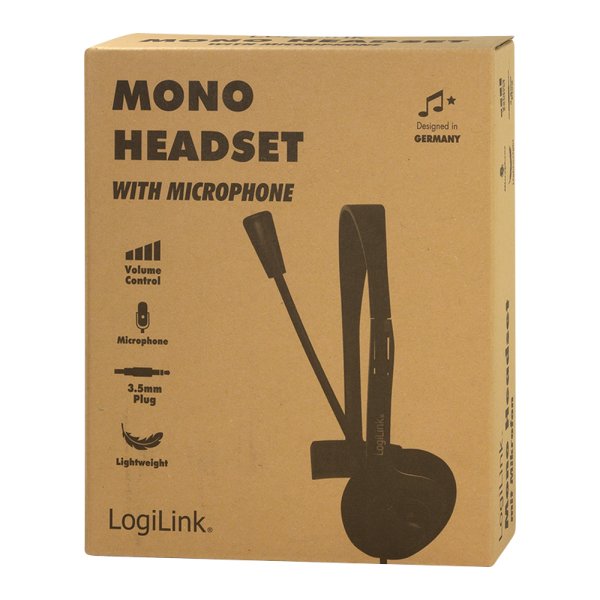 EAN 4052792064131 - LogiLink HS0054 auricular y casco Auriculares Alámbrico Diadema Oficina/Centro de llamadas Negro imagen 9