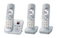 EAN 5025232731817 - Panasonic KX-TG6823 Teléfono DECT Identificador de llamadas Plata, Blanco imagen 1