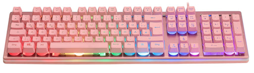 EAN 7333048057327 - Deltaco Gaming GAM-021-RGB-P-DE teclado Juego USB QWERTZ Alemán Rosa imagen 2