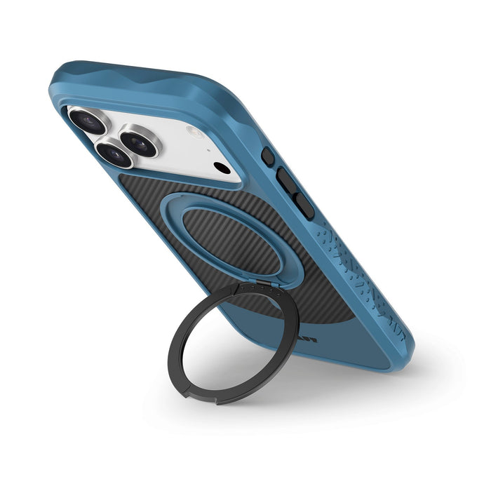 EAN 4895206945554 - LAUT CARBON MATTER funda para teléfono móvil 17,5 cm (6.9") Negro, Azul imagen 4