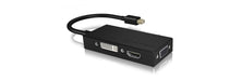 EAN 4250078165651 - ICY BOX IB-AC1032 Mini DisplayPort DVI-D + VGA (D-Sub) + HDMI Negro imagen 9