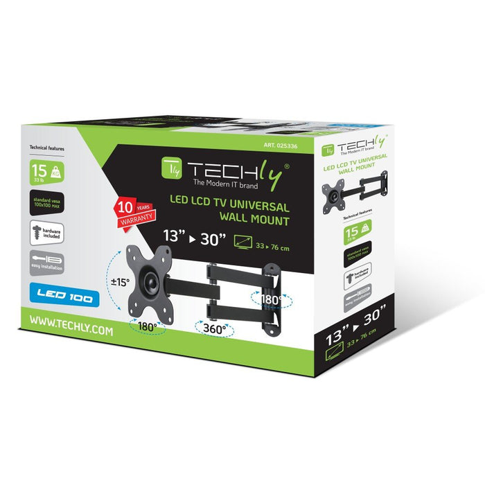 EAN 8054529025336 - Techly ICA-LCD 923B soporte para TV 76,2 cm (30") Negro imagen 2