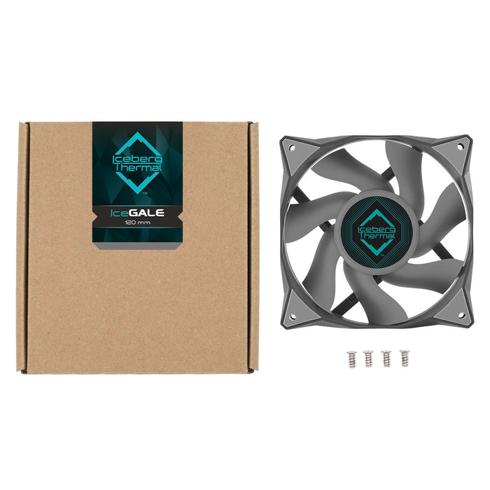 EAN 1230000071048 - Iceberg Thermal IceGALE Carcasa del ordenador Ventilador 12 cm Gris 1 pieza(s) imagen 4