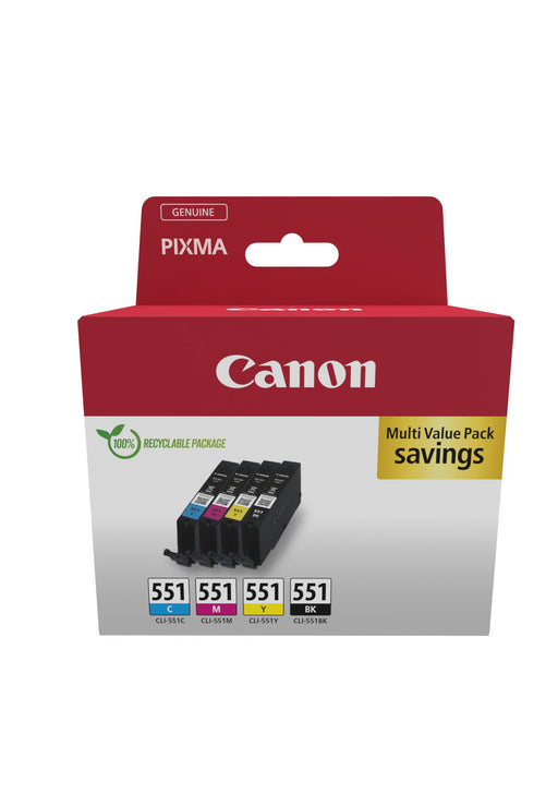 EAN 8714574679242 - Canon 6509B016 cartucho de tinta 4 pieza(s) Original Negro, Cian, Magenta, Amarillo imagen 1