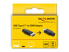 EAN 4043619610761 - DeLOCK 61076 cambiador de género para cable USB Type-C HDMI Negro imagen 3