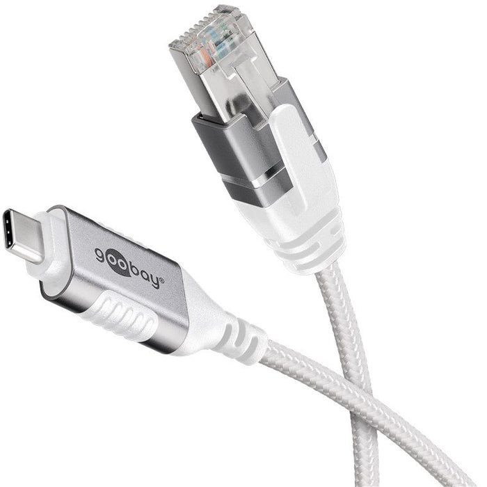 EAN 4040849743894 - Goobay 74389 cambiador de género para cable USB 3.1 type A RJ45 Blanco imagen 2