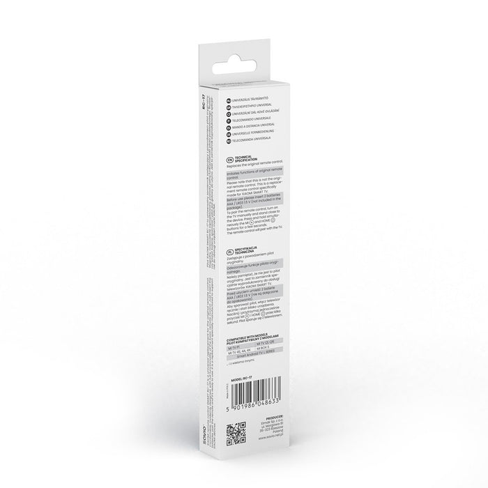 EAN 5901986048633 - Savio SAVPILOTRC17 XIAOMI mando a distancia IR/Bluetooth TV Botones imagen 4