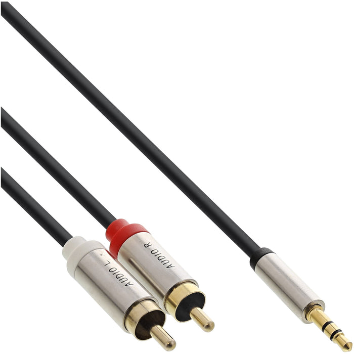 EAN 4043718269631 - InLine S-99241 cable de audio 1 m 3,5mm 2 x RCA Negro, Plata imagen 2