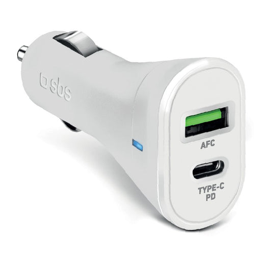 EAN 8018417324086 - SBS TECRPD20W cargador de dispositivo móvil Smartphone, Tableta Blanco Encendedor de cigarrillos Carga rá imagen 1