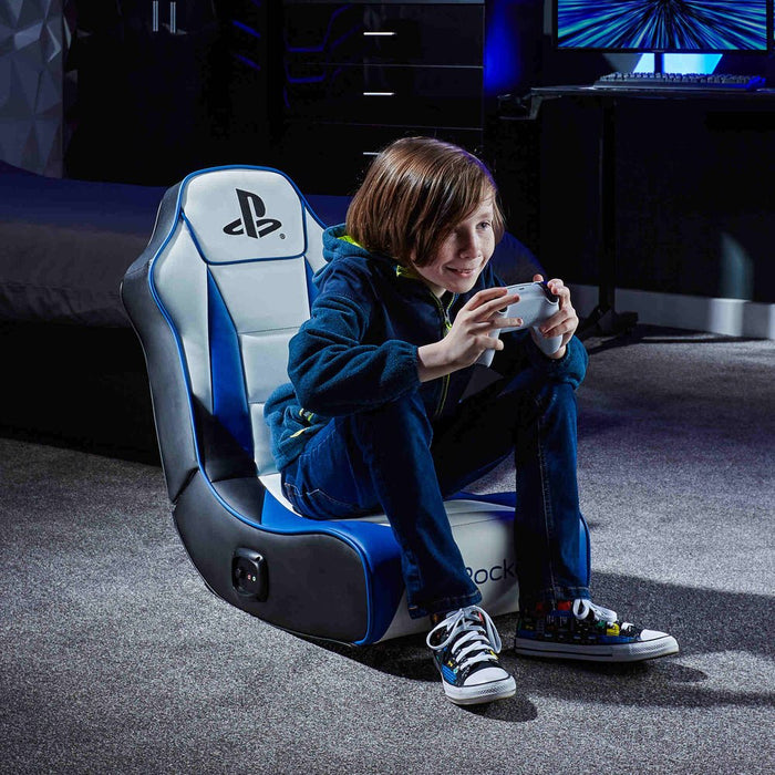 EAN 94338210262 - X Rocker 2021026 silla para videojuegos Silla gaming Asiento acolchado tapizado Negro, Azul, Blanco imagen 3