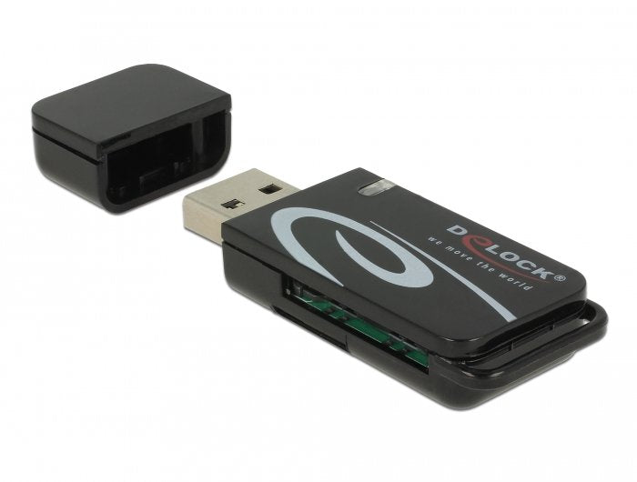 EAN 4043619916023 - DeLOCK 91602 lector de tarjeta Negro imagen 1