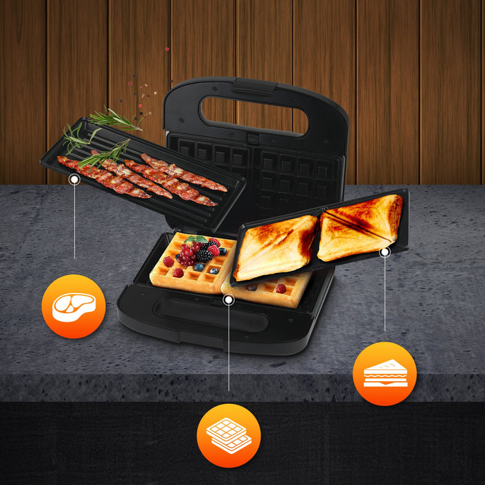 EAN 5905090336891 - Extralink SMART LIFE GRILL SANDWICH & WAFFLE MAKER SJ-37A sandwichera imagen 8