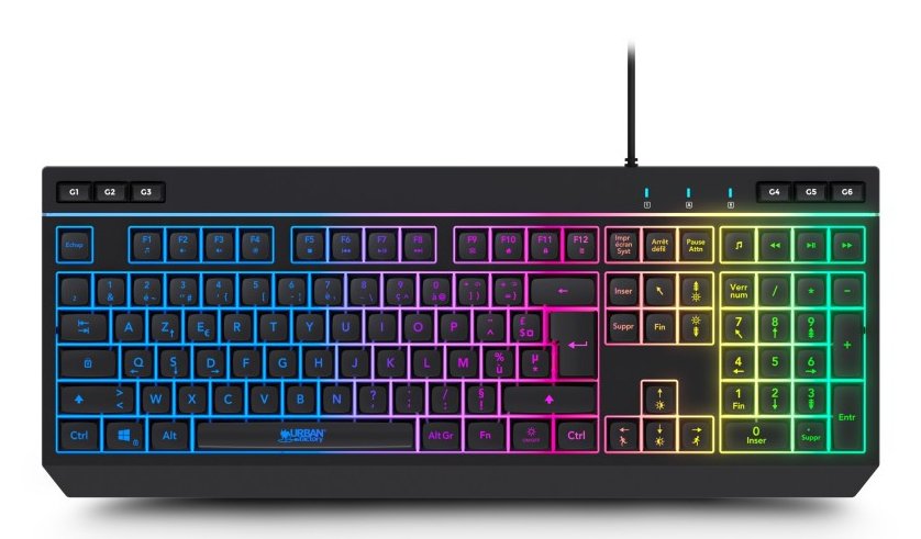 EAN 3760170884813 - Urban Factory MGK05UF teclado Hogar USB AZERTY Francés Negro imagen 2