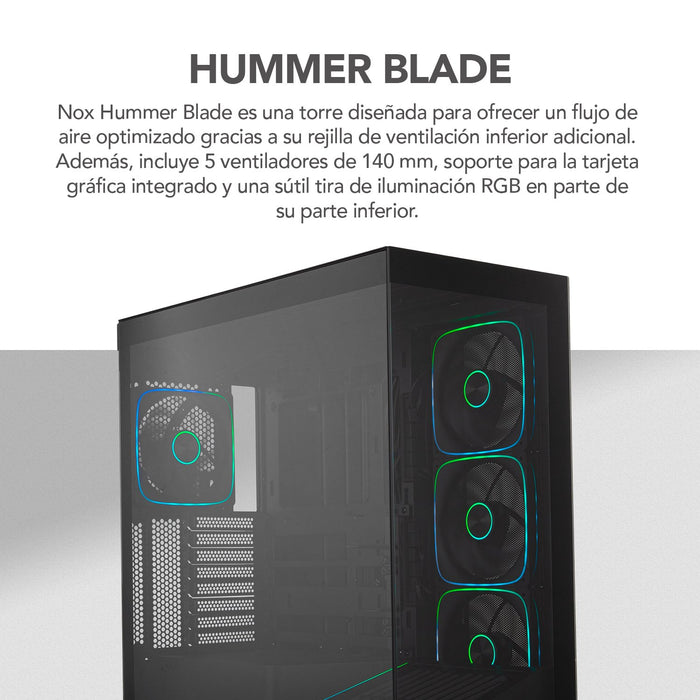 EAN 8436587976513 - NOX Hummer BLADE Negro, Transparente imagen 24