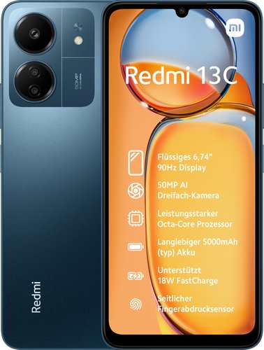 EAN 6941812757123 - Xiaomi Redmi 13C 17,1 cm (6.74") SIM doble Android 13 4G USB Tipo C 8 GB 256 GB 5000 mAh Azul, Marina imagen 1