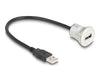EAN 4043619881819 - DeLOCK 88181 cable USB USB 2.0 0,3 m USB A Negro, Plata imagen 1