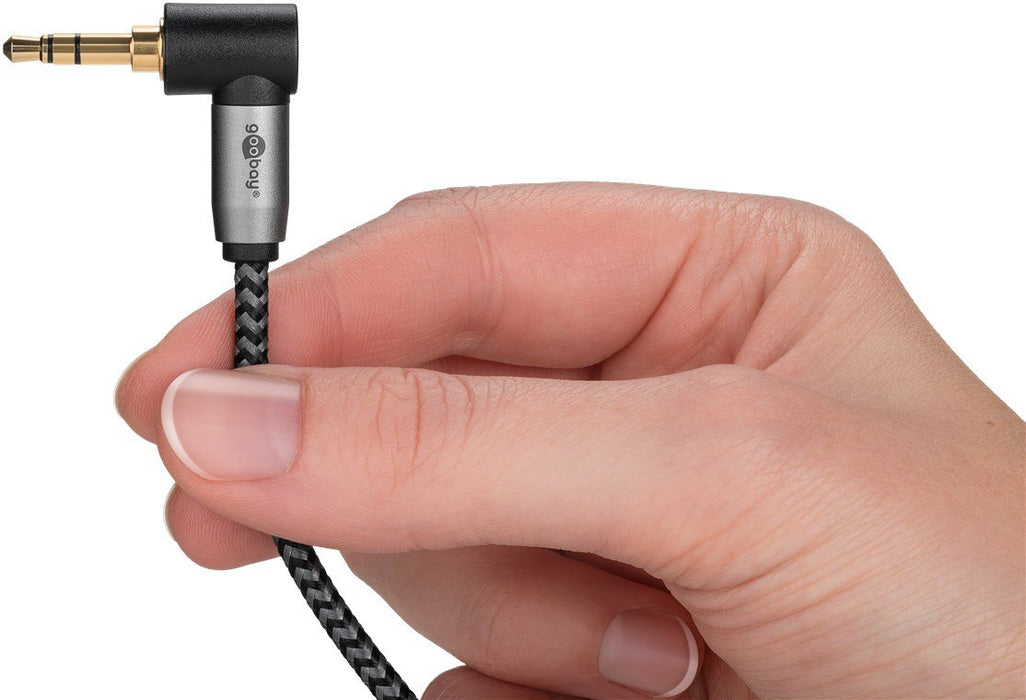 EAN 4040849652837 - Goobay 65283 cable de audio 5 m 3,5mm TRS Negro, Plata imagen 4