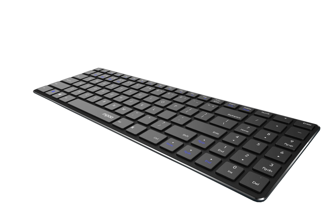 EAN 6940056194183 - Rapoo E9100M teclado Universal RF Wireless + Bluetooth QWERTY Portugués Negro imagen 2